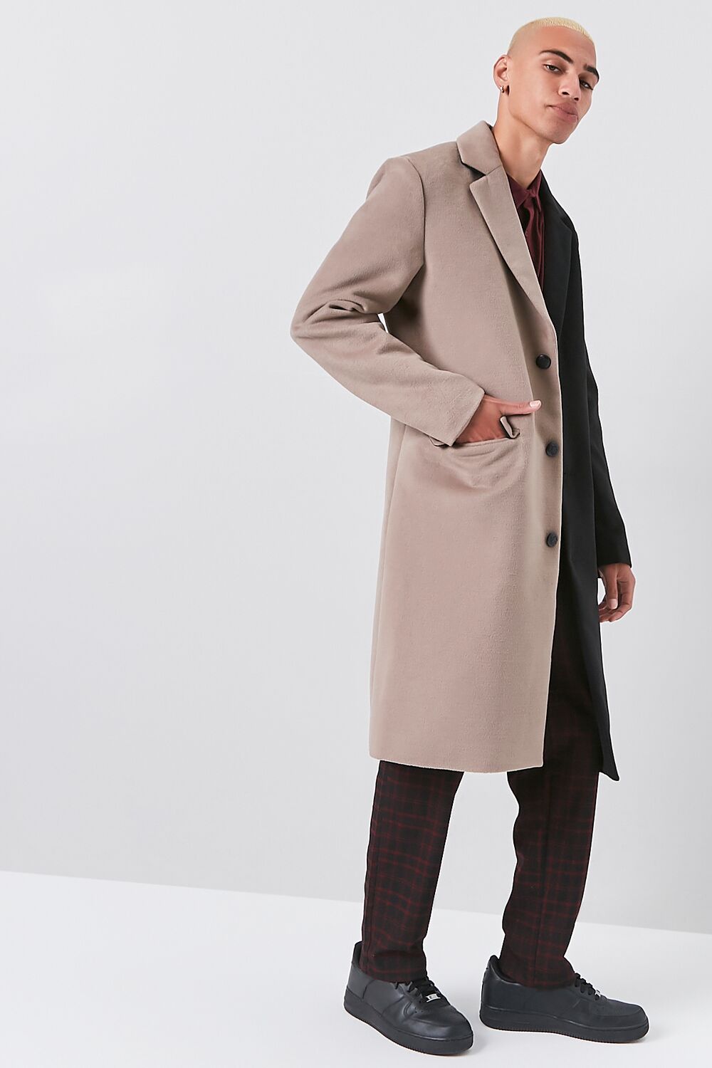 Colorblock Longline Coat