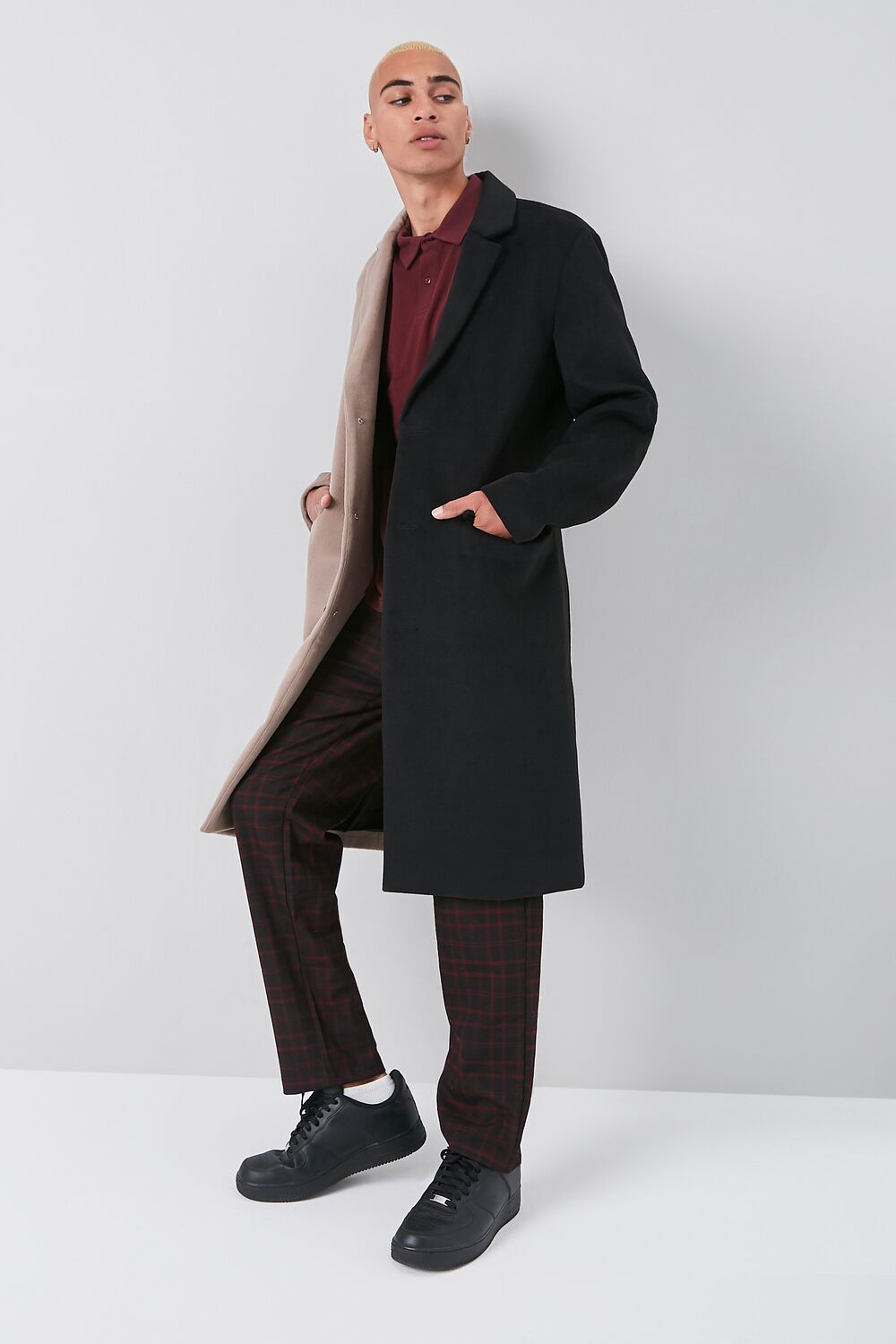 Colorblock Longline Coat