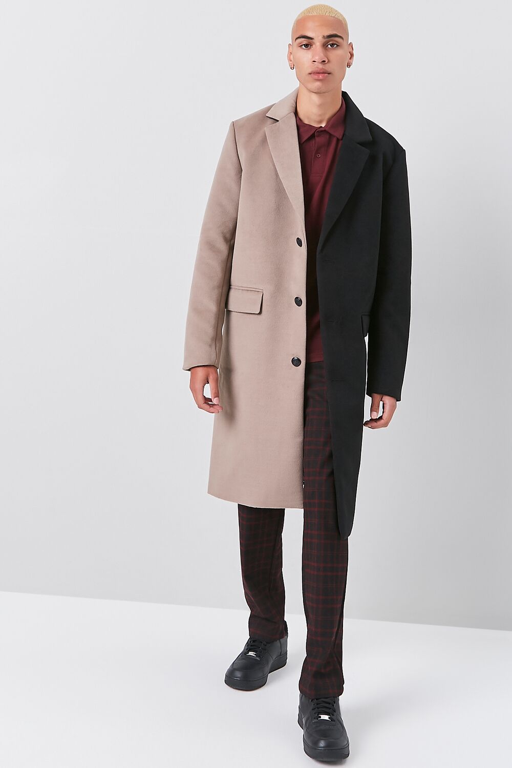 Colorblock Longline Coat