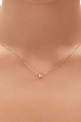 Initial Charm Chain Necklace