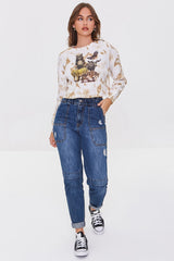 Tie-Dye Animal Graphic Top