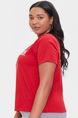 Plus Size Organically Grown Cotton Graphic Tee