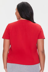 Plus Size Organically Grown Cotton Graphic Tee