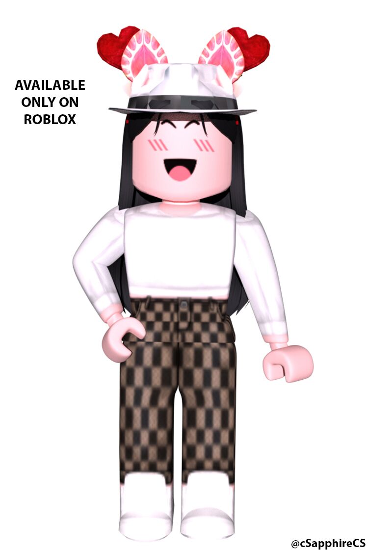 Checkered Print Jeans