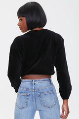 Rhinestone Butterfly Pullover