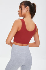 Seamless Ribbed Sports Bra