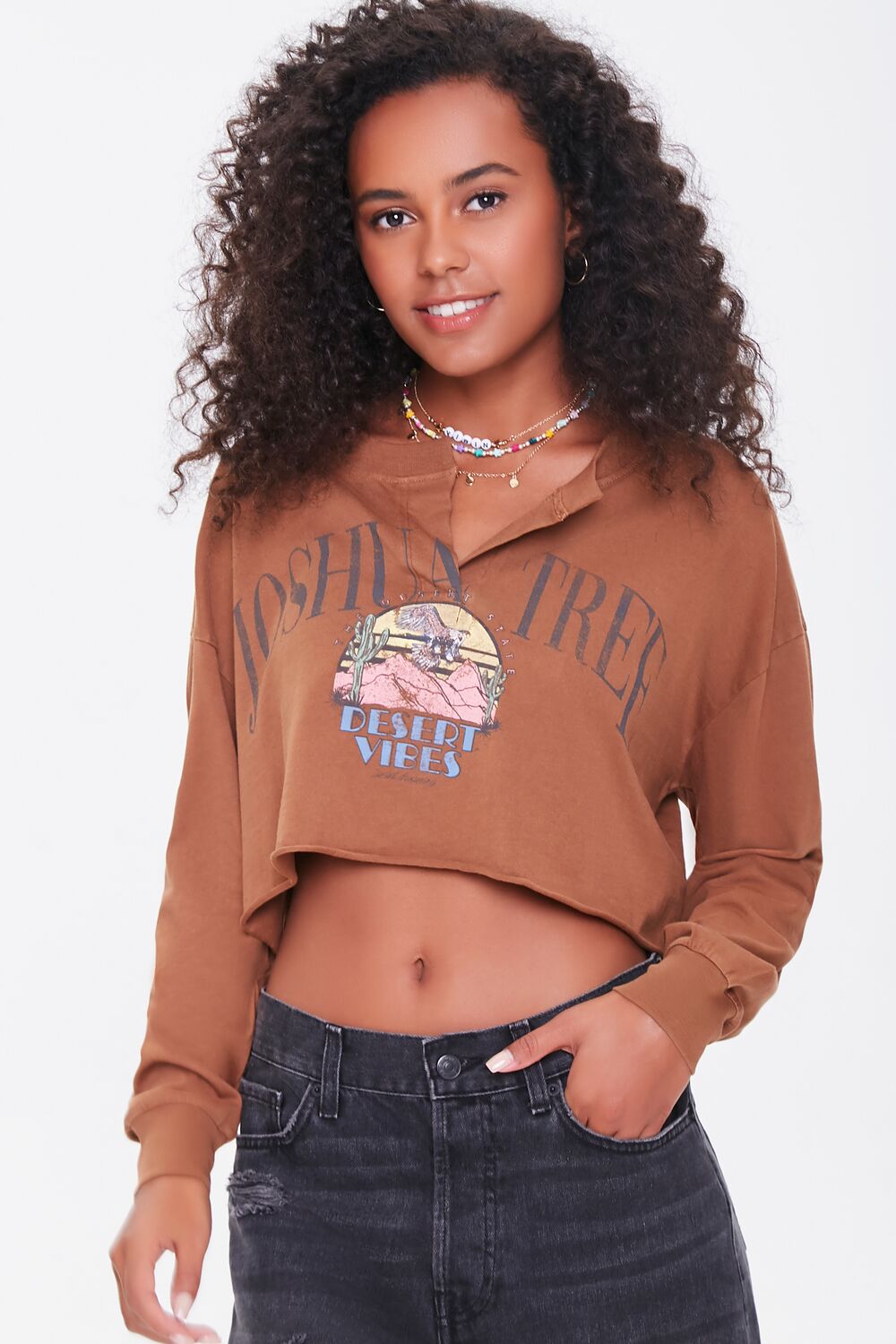 Joshua Tree Graphic Cropped Tee