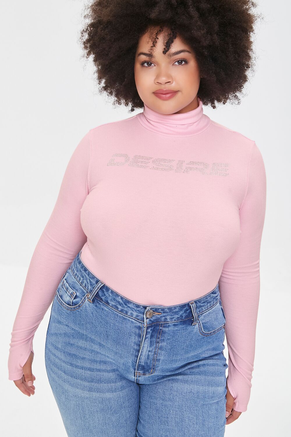Plus Size Rhinestone Desire Bodysuit