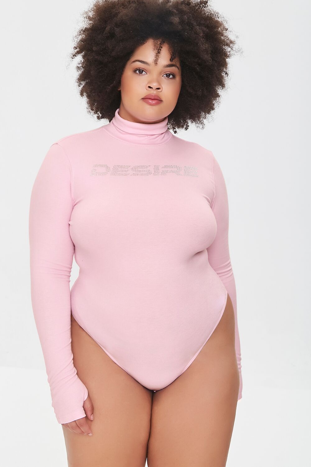 Plus Size Rhinestone Desire Bodysuit