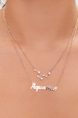 Zodiac Pendant Layered Necklace