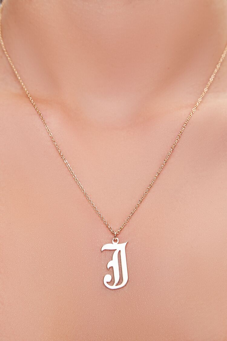 Initial Pendant Chain Necklace