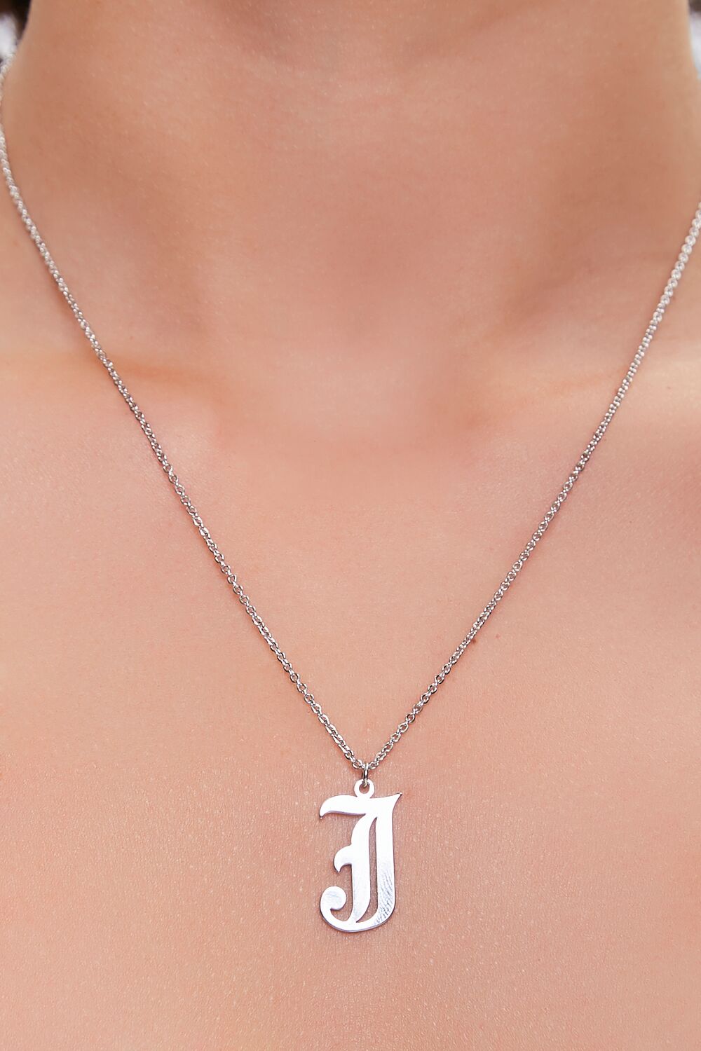Initial Pendant Chain Necklace