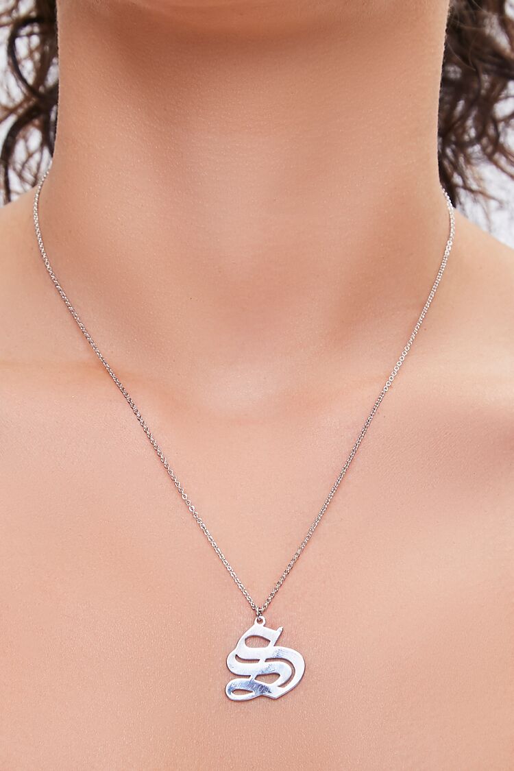 Initial Pendant Chain Necklace