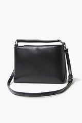 Structured Faux Leather Satchel