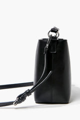 Structured Faux Leather Satchel