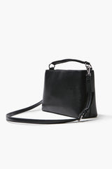 Structured Faux Leather Satchel