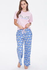 Roll With Me Tee & Pajama Pants Set