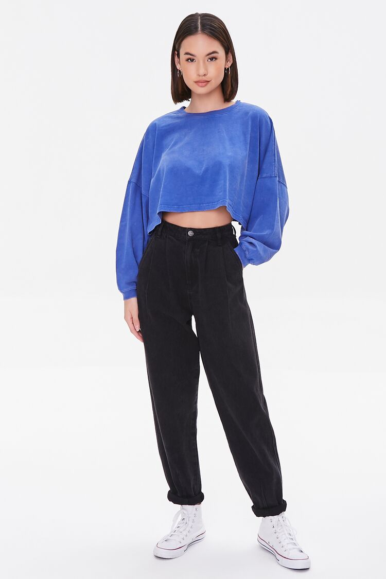 Cropped Long-Sleeve Tee