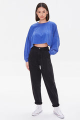 Cropped Long-Sleeve Tee