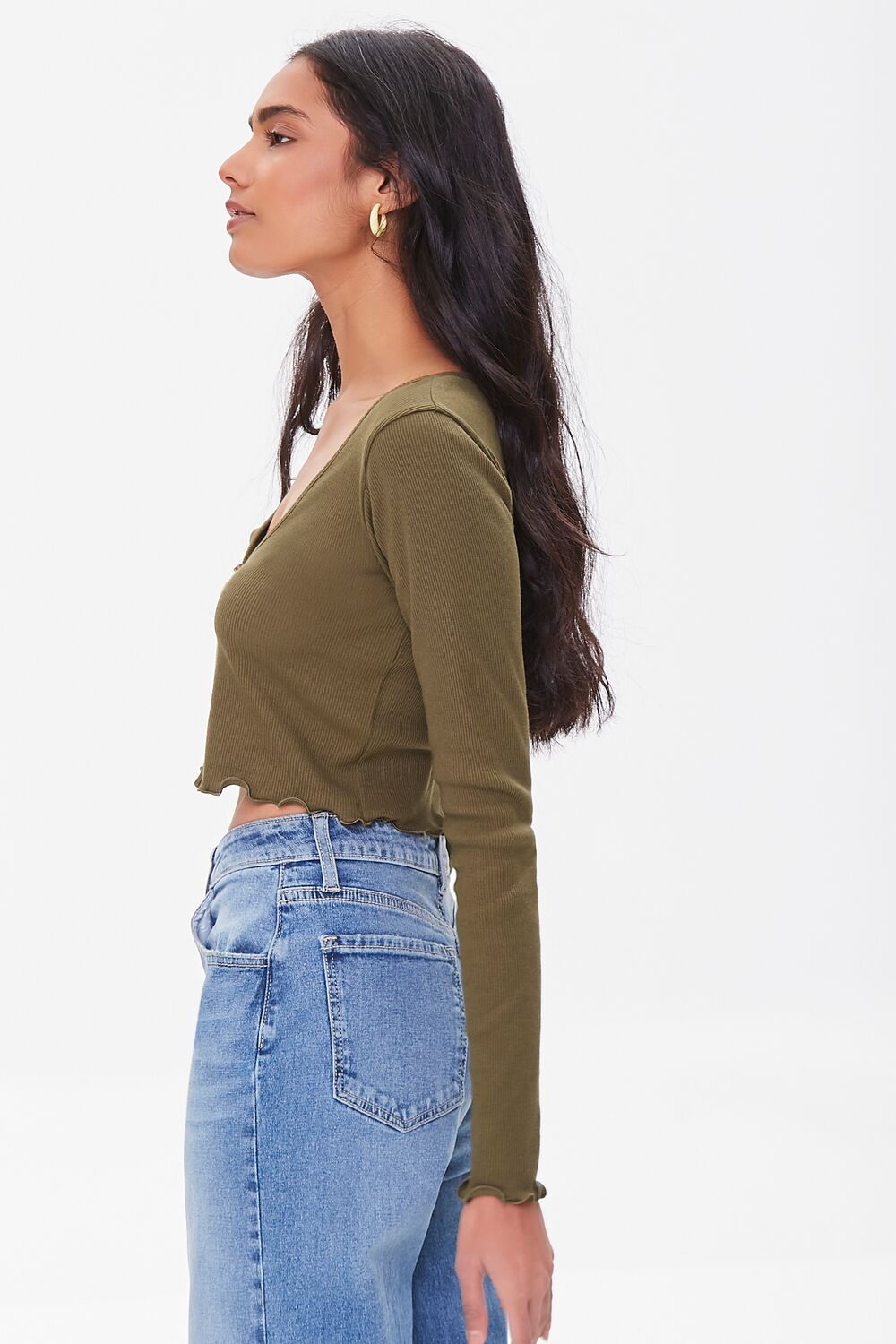 Split-Front Crop Top