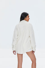 Fleece Button-Front Shacket
