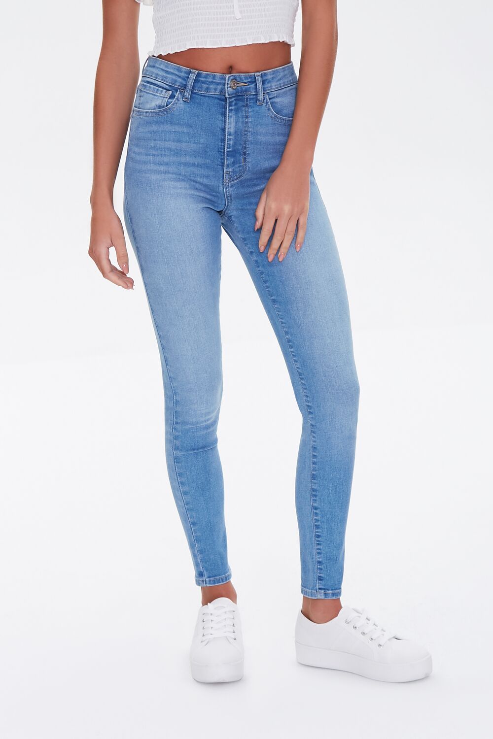 Super-Stretch High-Rise Skinny Jeans