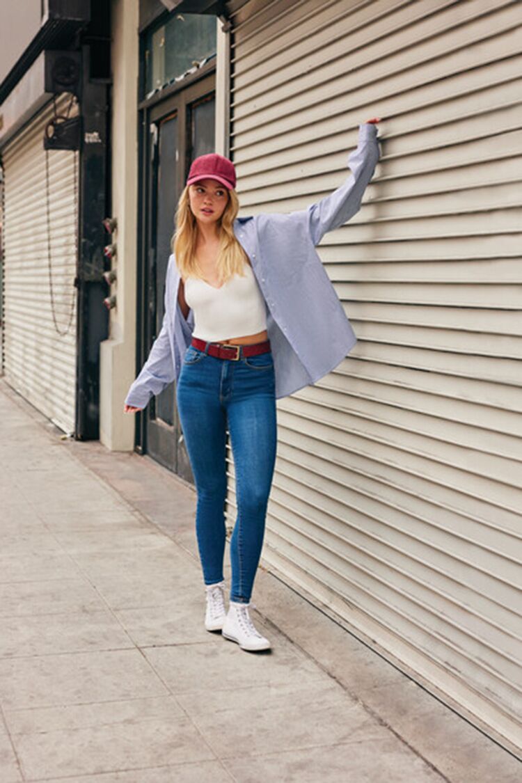 Super-Stretch High-Rise Skinny Jeans