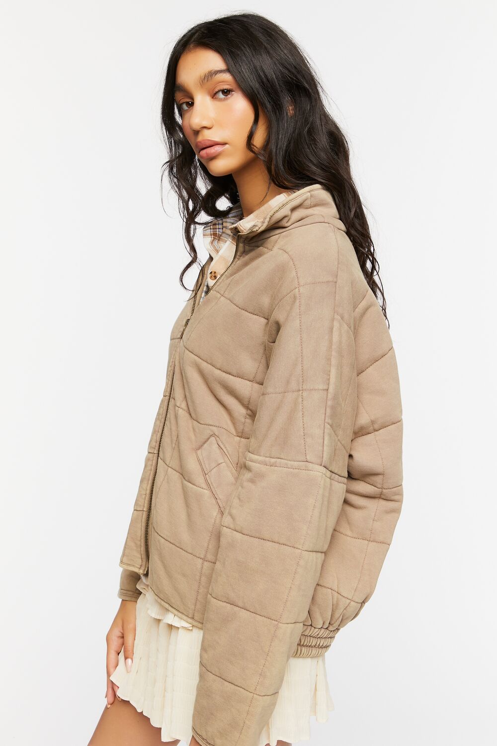 Quilted Zip-Up Jacket
