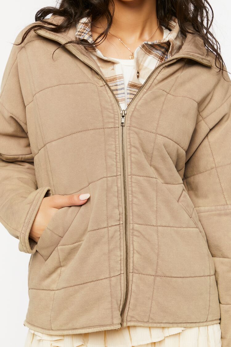 Quilted Zip-Up Jacket