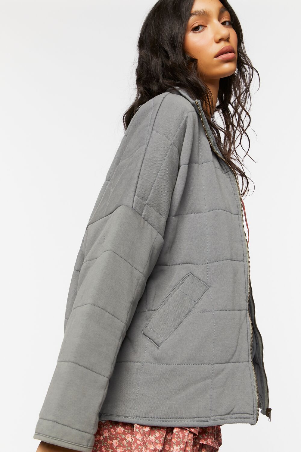 Quilted Zip-Up Jacket