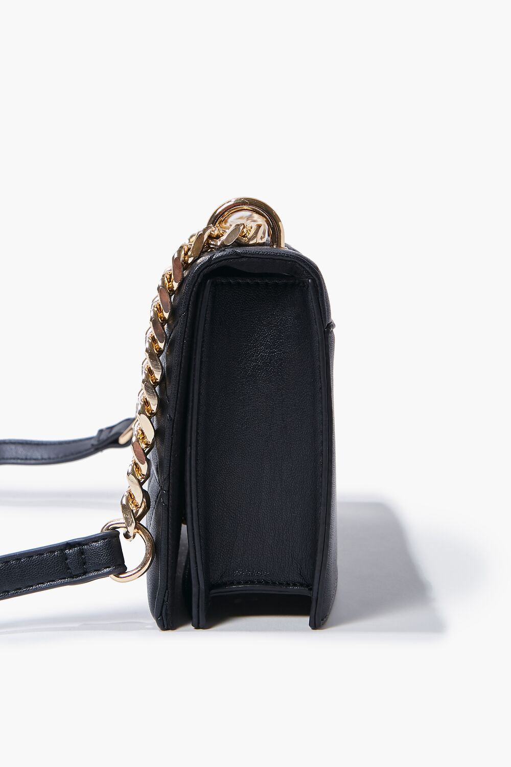 Quilted Faux Leather Crossbody Bag