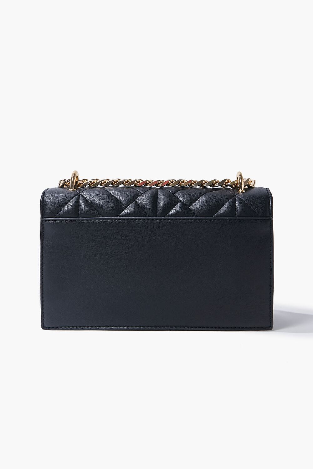 Quilted Faux Leather Crossbody Bag