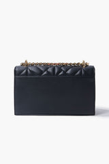Quilted Faux Leather Crossbody Bag