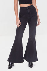 Recycled Cotton Flare High-Rise Jeans