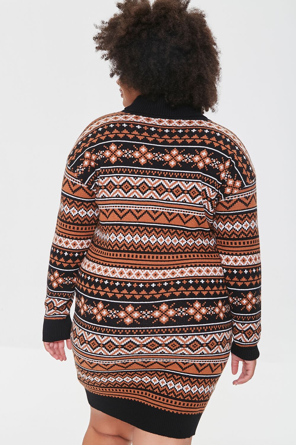 Plus Size Ornate Sweater Dress