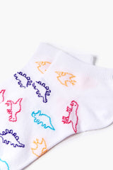Dinosaur Print Ankle Socks
