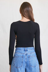 Ladder Cutout High-Leg Bodysuit