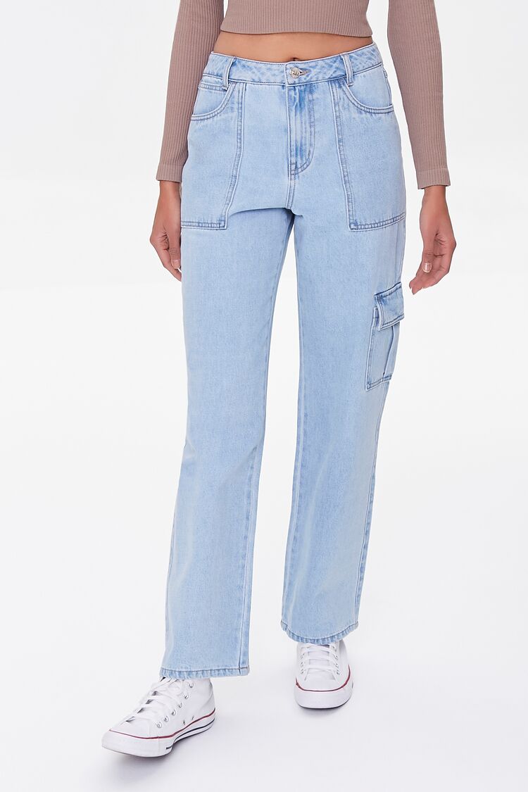 Straight-Leg Cargo Jeans