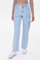 Straight-Leg Cargo Jeans