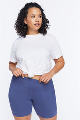Plus Size Basic Organically Grown Cotton Shorts