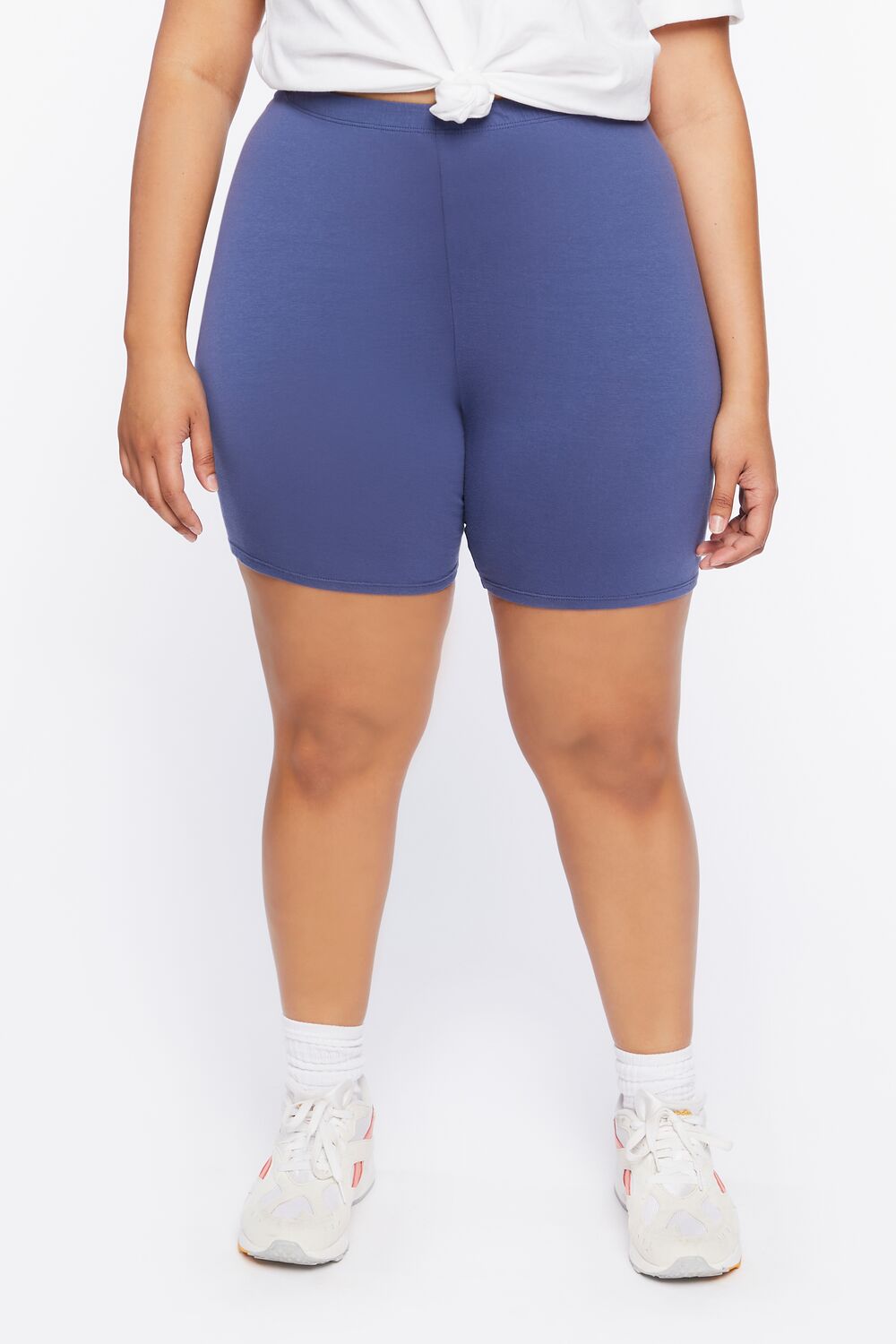 Plus Size Basic Organically Grown Cotton Shorts