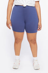 Plus Size Basic Organically Grown Cotton Shorts