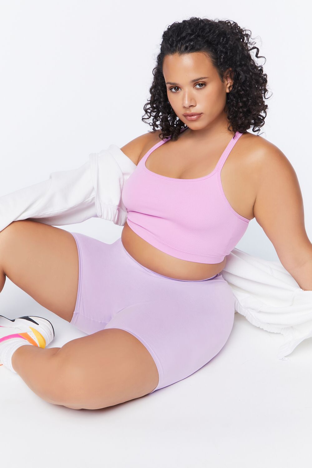 Plus Size Basic Organically Grown Cotton Shorts