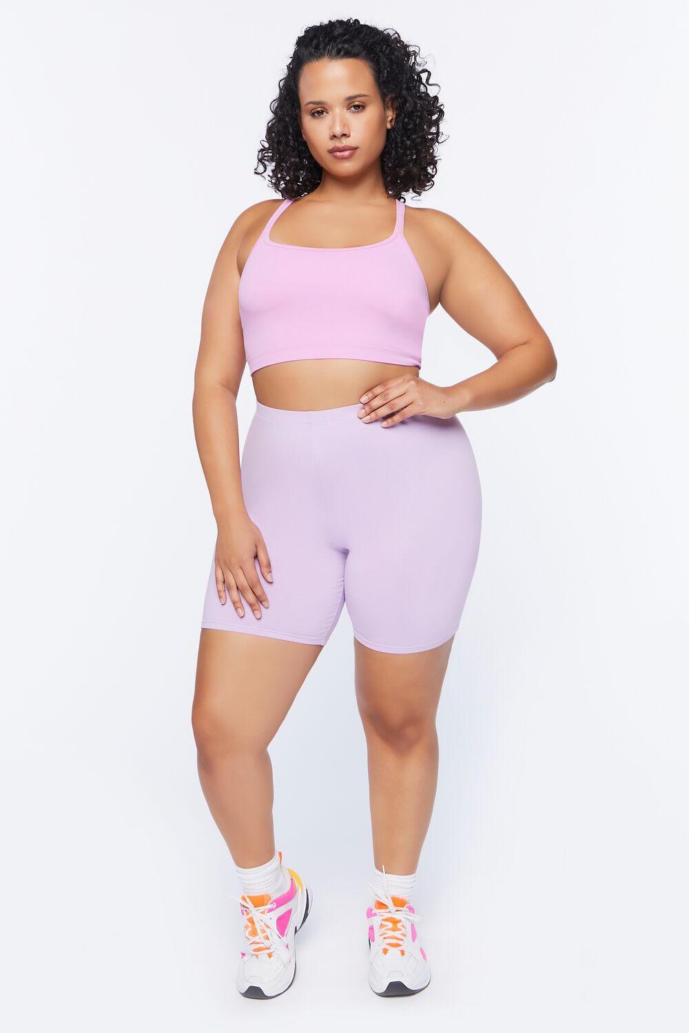 Plus Size Basic Organically Grown Cotton Shorts