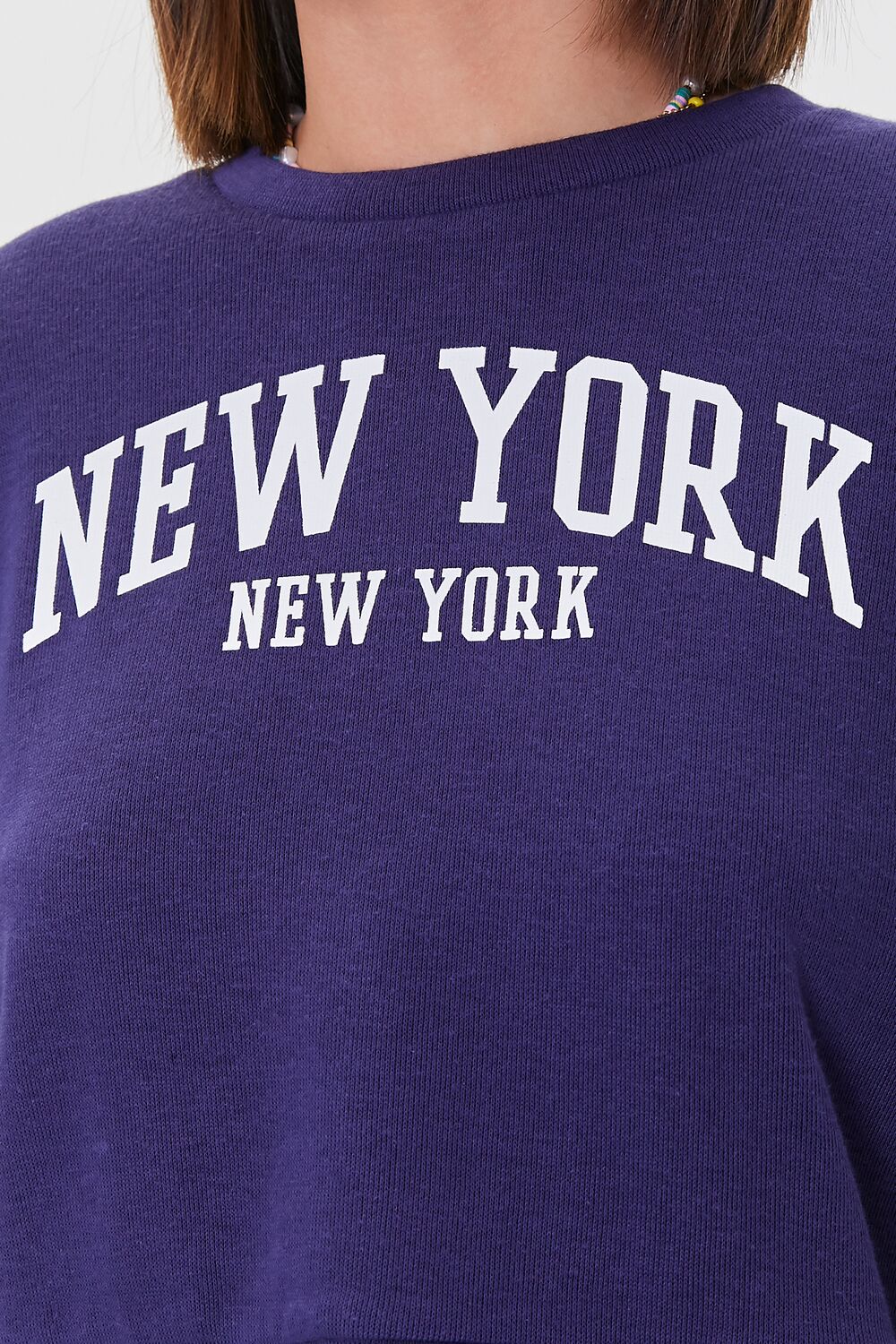 Fleece New York Graphic Pullover