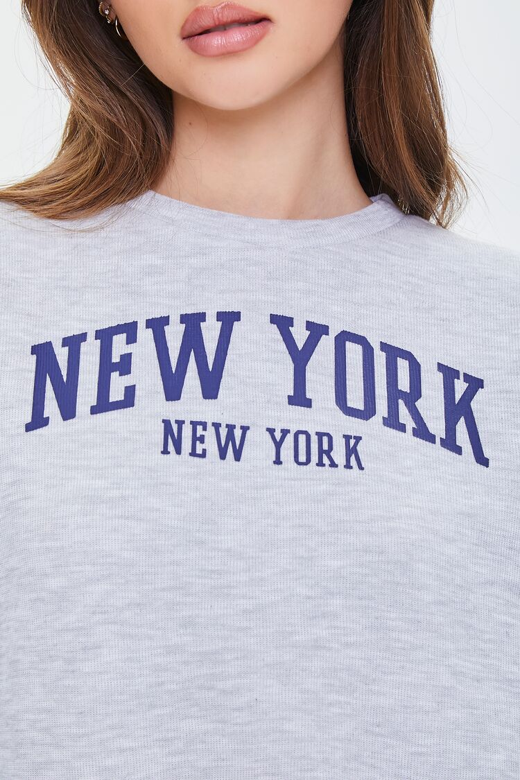 Fleece New York Graphic Pullover