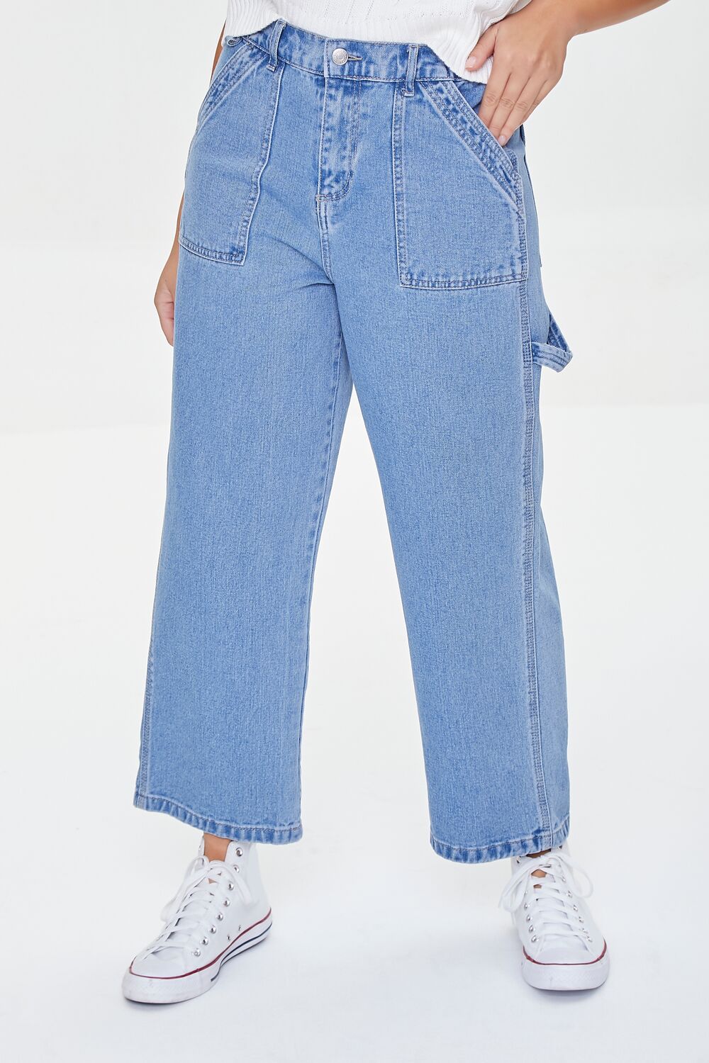 Cargo Straight-Leg Jeans