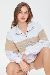 Colorblock Los Angeles Graphic Pullover