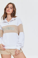 Colorblock Los Angeles Graphic Pullover