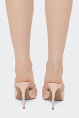 Faux Patent Leather Stiletto Heels